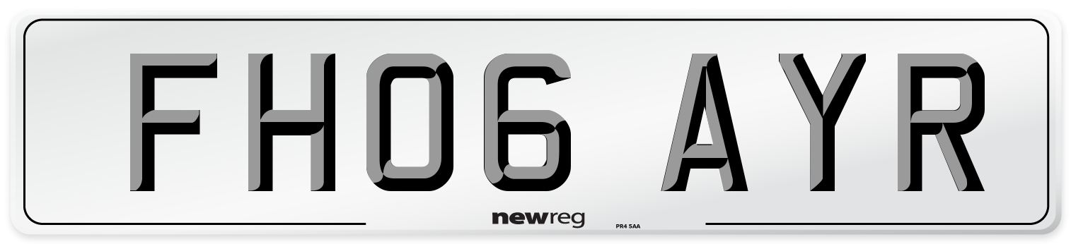 FH06 AYR Number Plate from New Reg